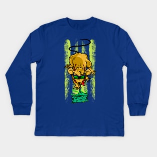 PLUTARKIAN CHEESE Kids Long Sleeve T-Shirt